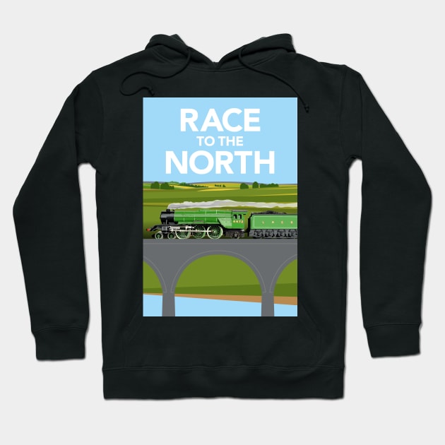 Race to the North Hoodie by markvickers41